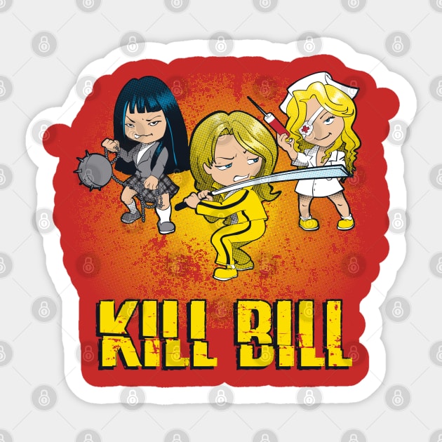 Kill Bill Dolls Sticker by Fine_Design